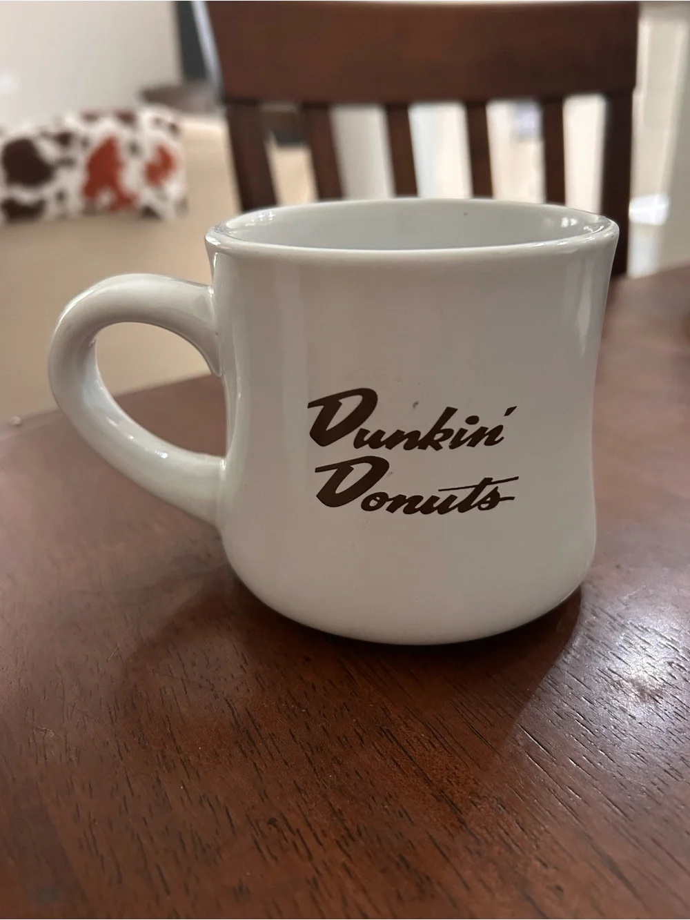 Dunkin' Donuts Vintage Retro Diner ‘Dunkie Man” Coffee Mug Heavy Rare Original